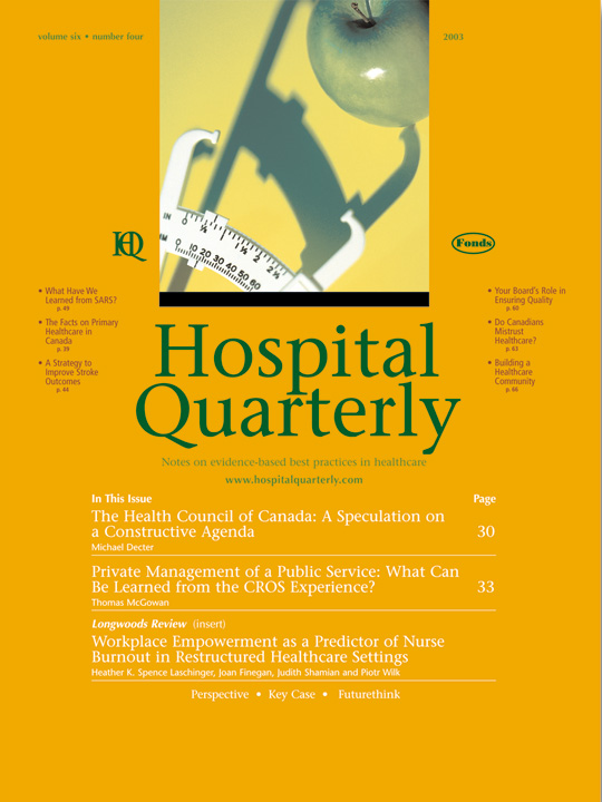 Healthcare Quarterly